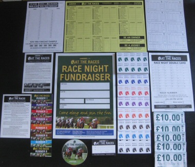 DIY Pack Host Your Own Race Night Complete Fundraising Kit 